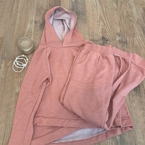 Girls Crown of Hearts Pink Lounge Set